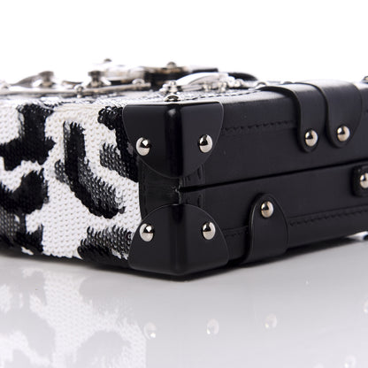 Louis Vuitton Sequins Leopard Petite Malle Black Gris 7 of 8