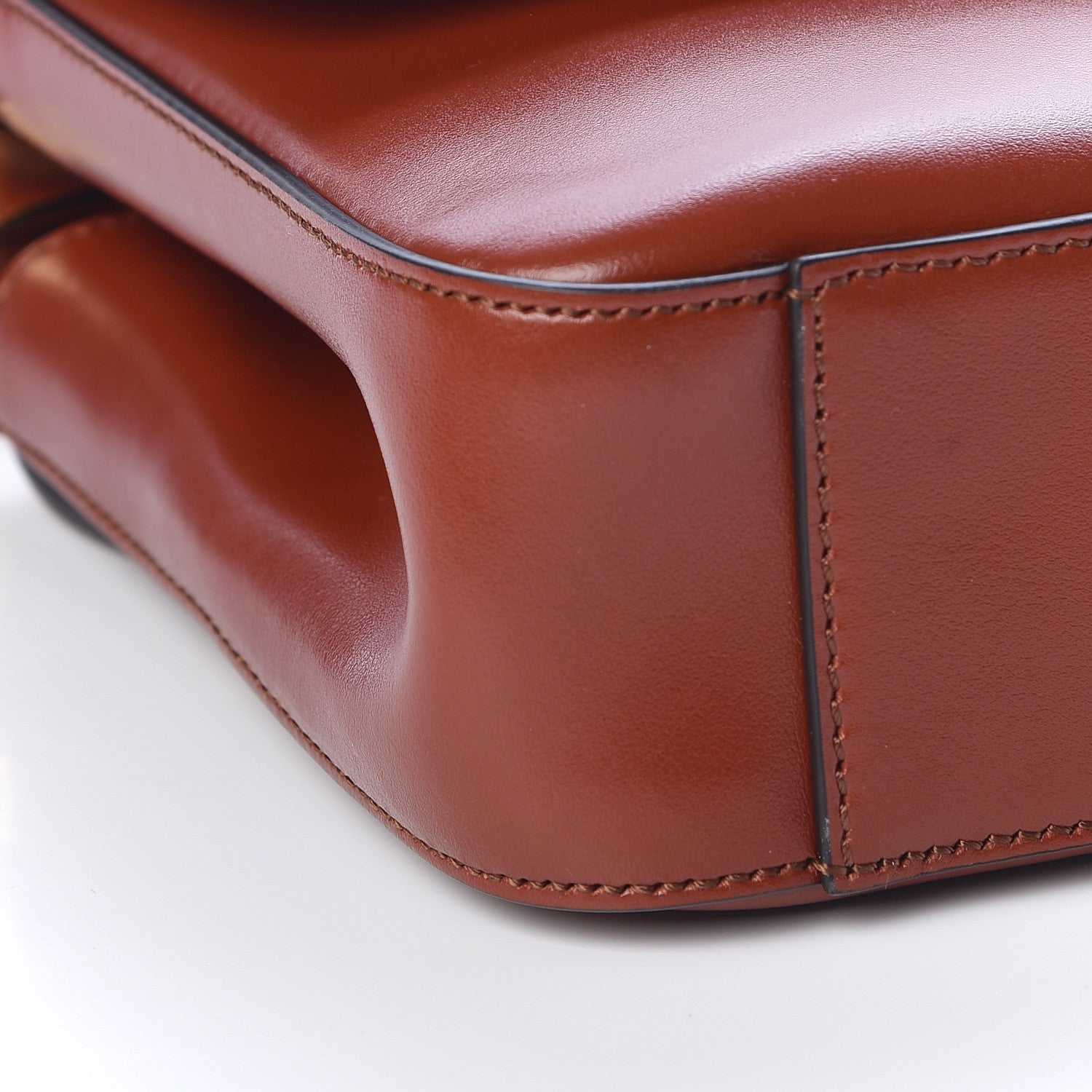 Chloe Calfskin Small C Double Carry Sepia Brown 10 of 11