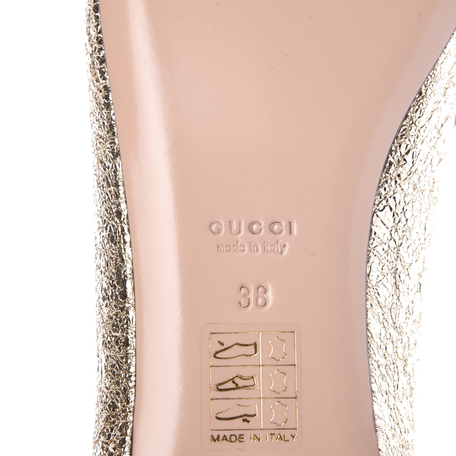 Gucci Galassia GG Marmont Fringe Flats 38 Platino 6 of 10