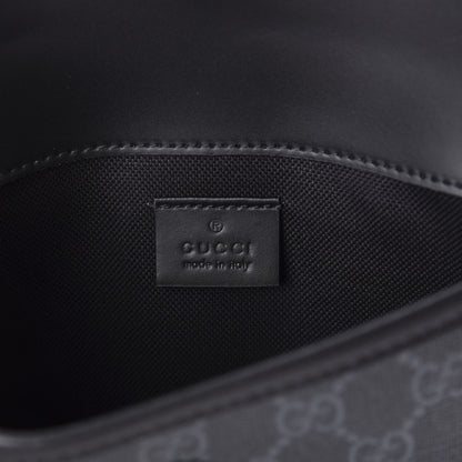 Gucci GG Supreme Monogram Web Slim Belt Bag Black Grey 5 of 8