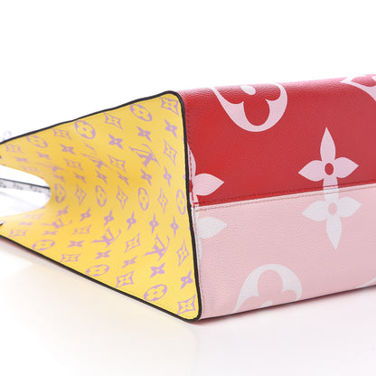 Louis Vuitton Monogram Giant Onthego GM Rouge Rose 7 of 9