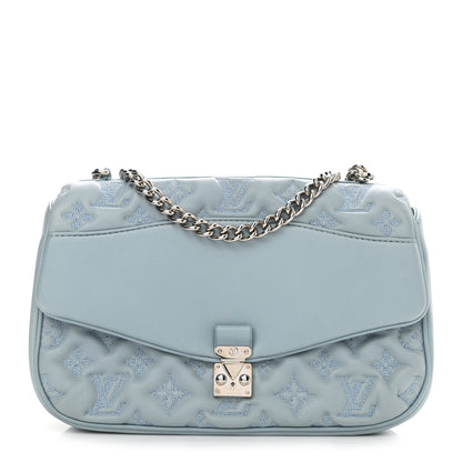 Louis Vuitton Lambskin Mama Broderie Pochette Blue 1 of 6
