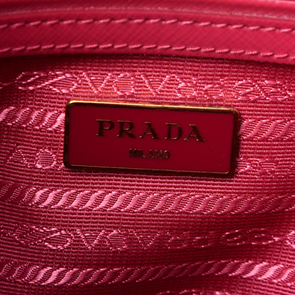 Prada Saffiano Vernice Small Galleria Double Zip Tote Peonia 7 of 11