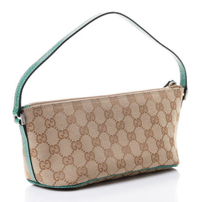 Gucci Monogram Boat Pochette Teal 2 of 4
