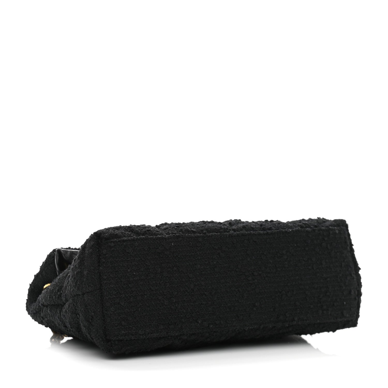 Saint Laurent Tweed Quilted Small Loulou Puffer Monogram Chain Satchel Black 4 of 10