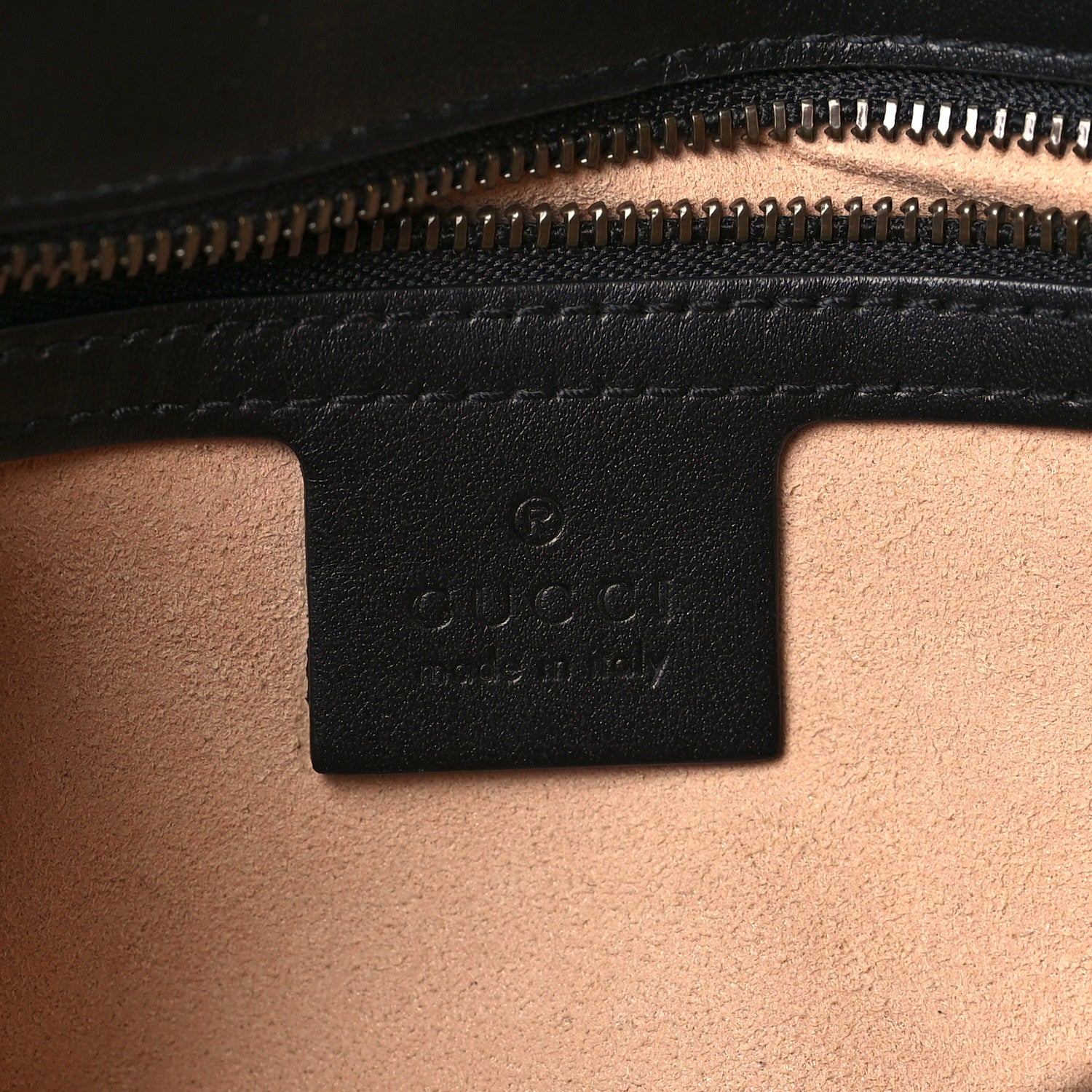 Gucci Calfskin Matelasse Small GG Marmont Shoulder Bag Black 6 of 9