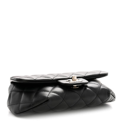 Chanel Calfskin Quilted CC Uniform Flap Belt Bag Black 4 of 10