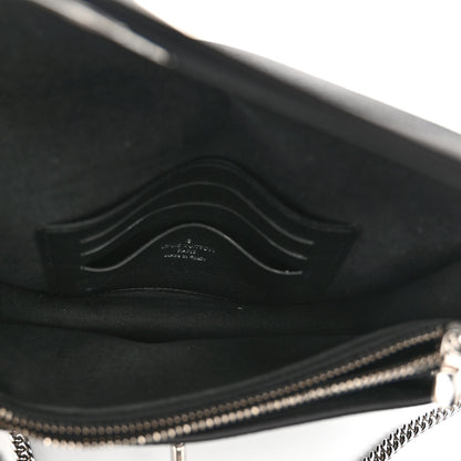 Louis Vuitton Soft Calfskin My Lockme Chain Pochette Black 5 of 9