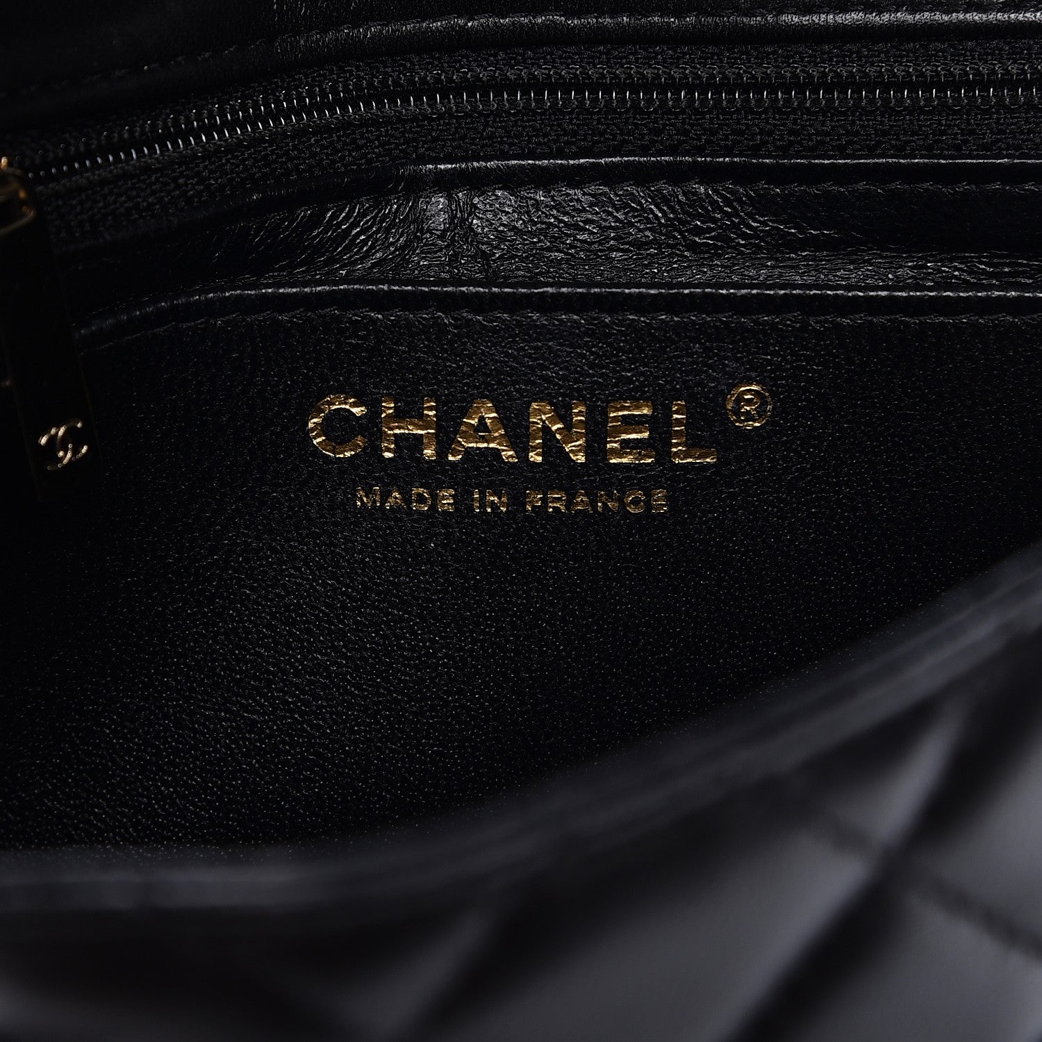 Chanel Lambskin Quilted Mini Square Flap Black 6 of 12