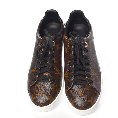 Louis Vuitton Patent Monogram Frontrow Sneakers 38 5 of 11