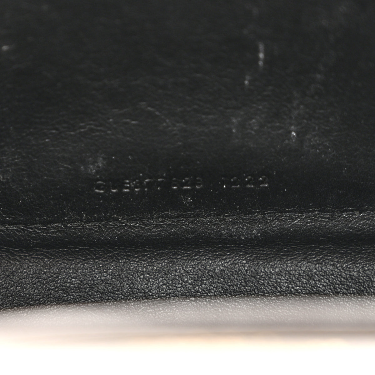 Grain De Poudre Matelasse Chevron Monogram Chain Wallet Fog