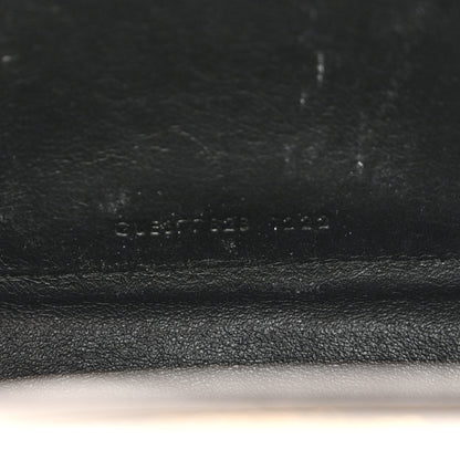 Saint Laurent Grain De Poudre Matelasse Chevron Monogram Chain Wallet Fog 8 of 14