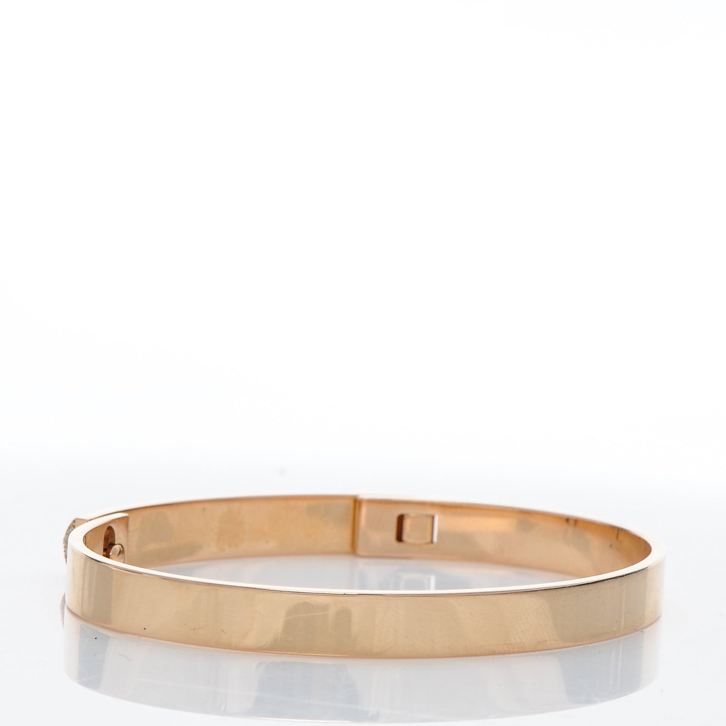 18K Rose Gold Diamond PM Collier De Chien Bracelet SH