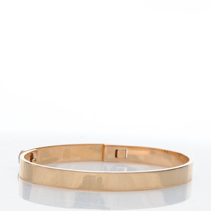 Hermes 18K Rose Gold Diamond PM Collier De Chien Bracelet SH 3 of 7