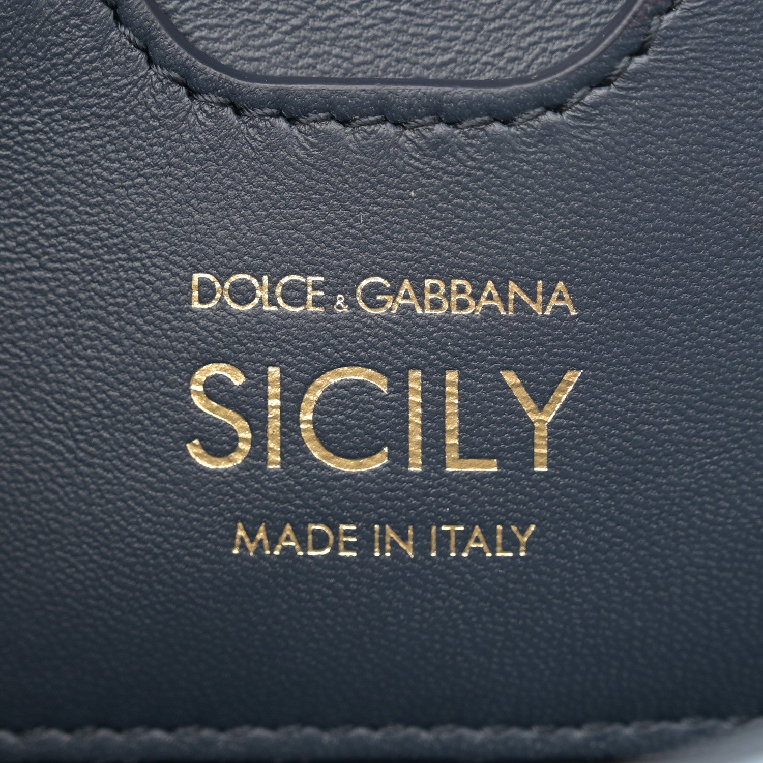 Dolce & Gabbana Calfskin Denim Patchwork Mini Miss Sicily Satchel Blue 6 of 10