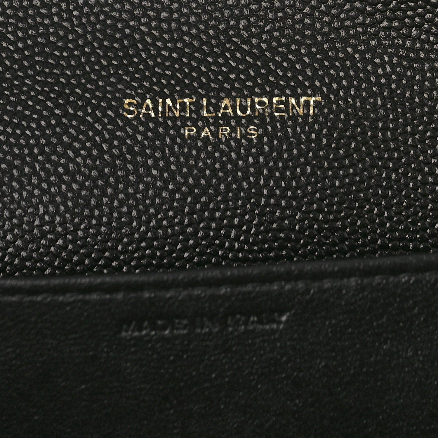 Saint Laurent Grain De Poudre Monogram Uptown Chain Wallet Black 7 of 9