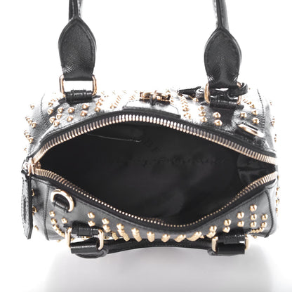 Burberry Patent Calfskin Studded Small Blaze Bowler Bag Black 5 of 8