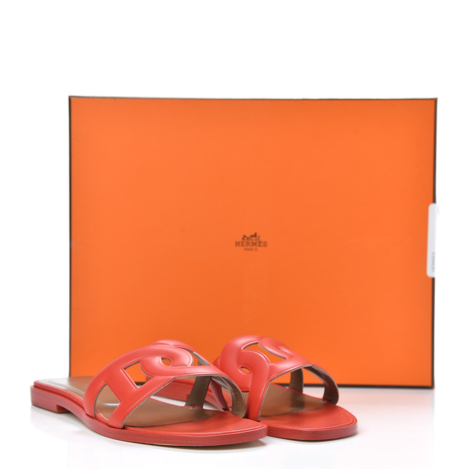 Hermes Calfskin Omaha Sandals 35.5 Pavot 9 of 9