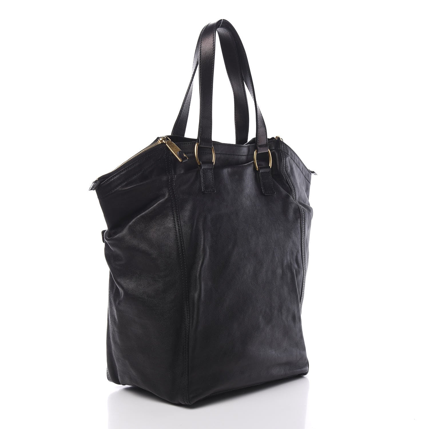 Saint Laurent Calfskin XL Downtown Tote Black 2 of 10