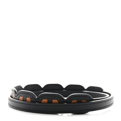 Hermes Epsom Petits Maillons Bag Strap Black Gold 2 of 4