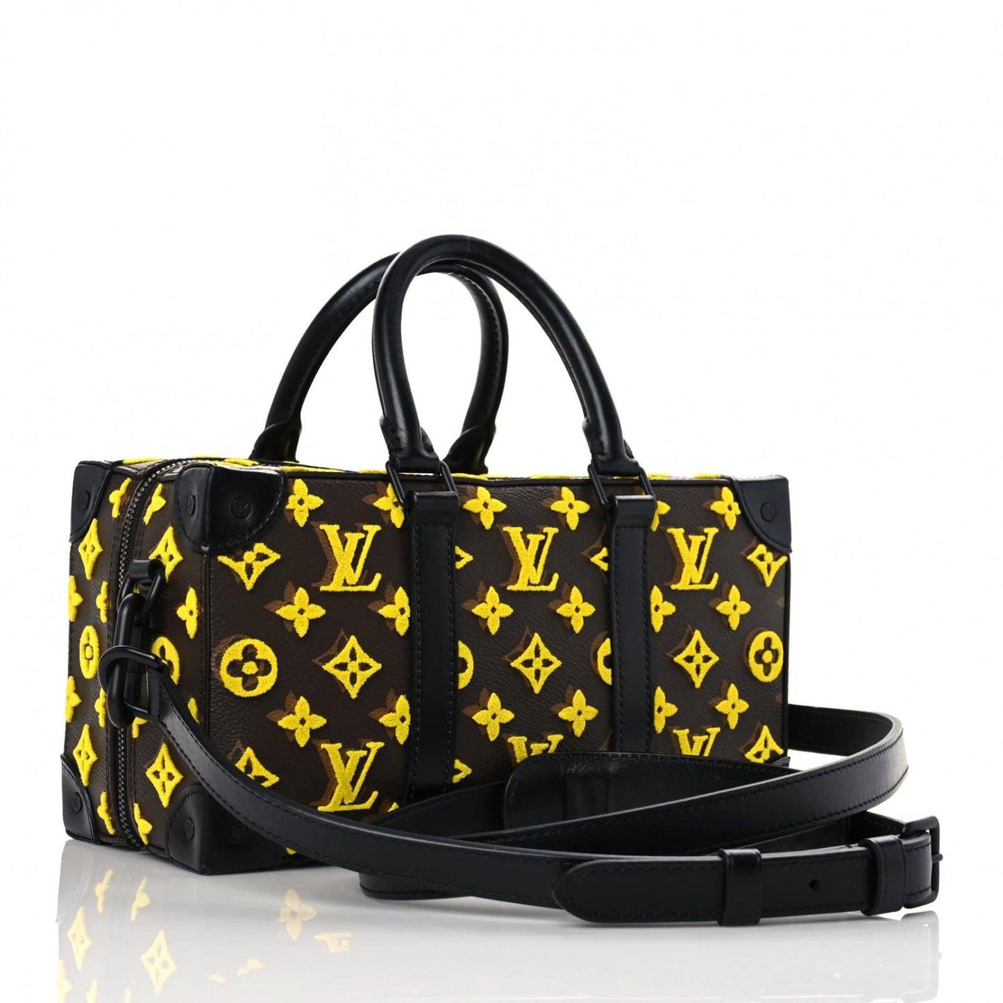 Monogram Tuffetage Speedy Trunk Jaune