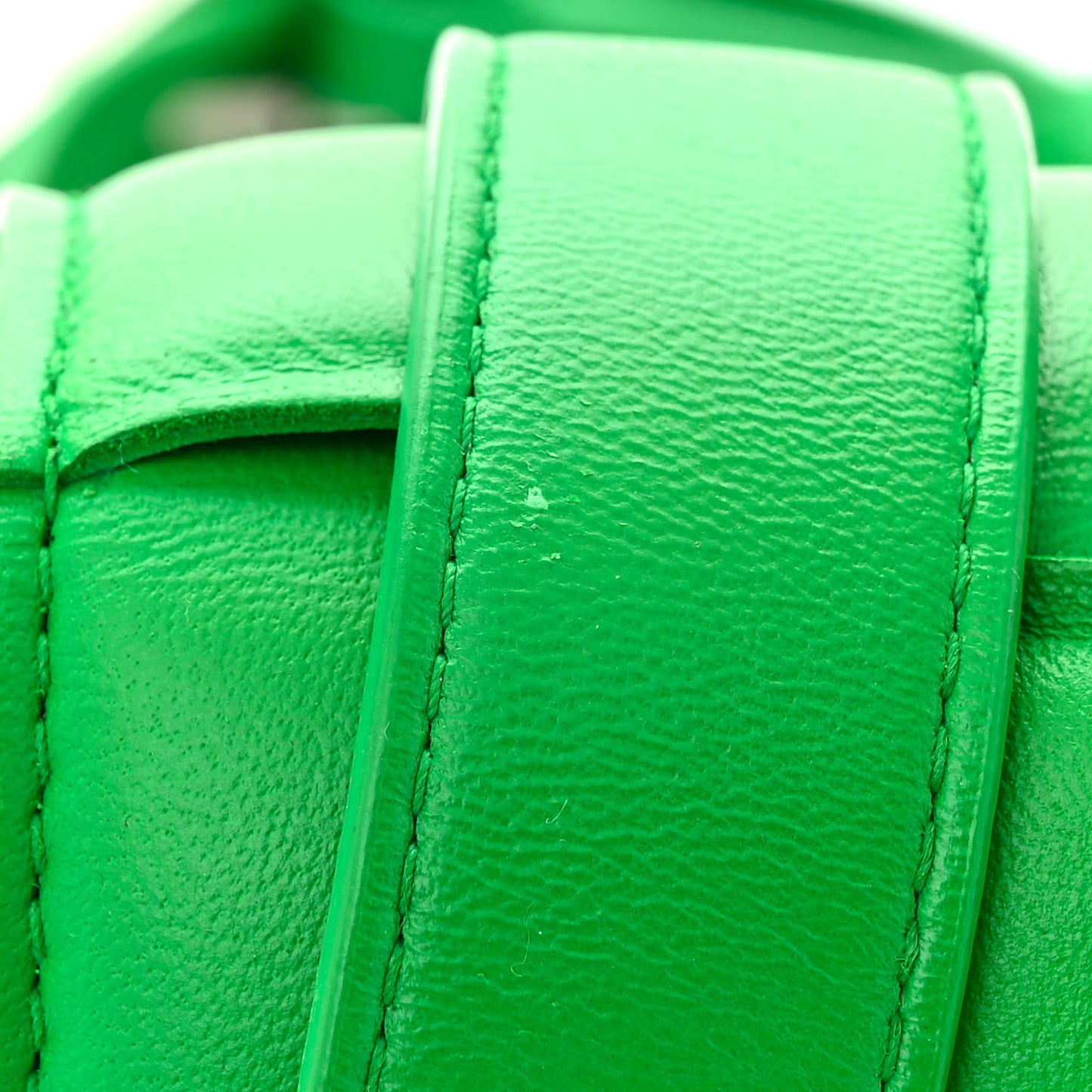 Nappa Maxi Intreccio Small Padded Cassette Crossbody Bag Parakeet