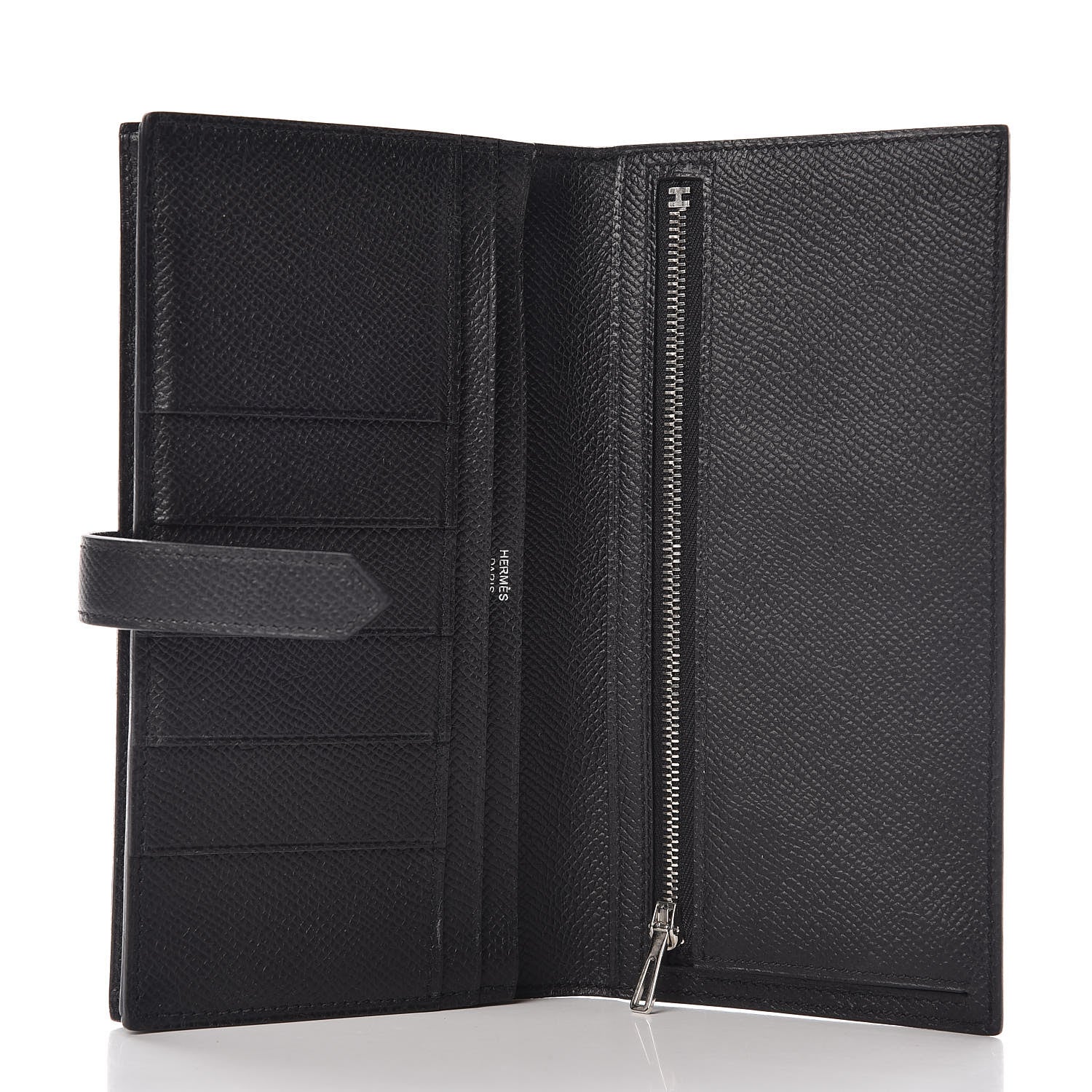 Hermes Epsom Bearn Gusset Wallet Black 5 of 9