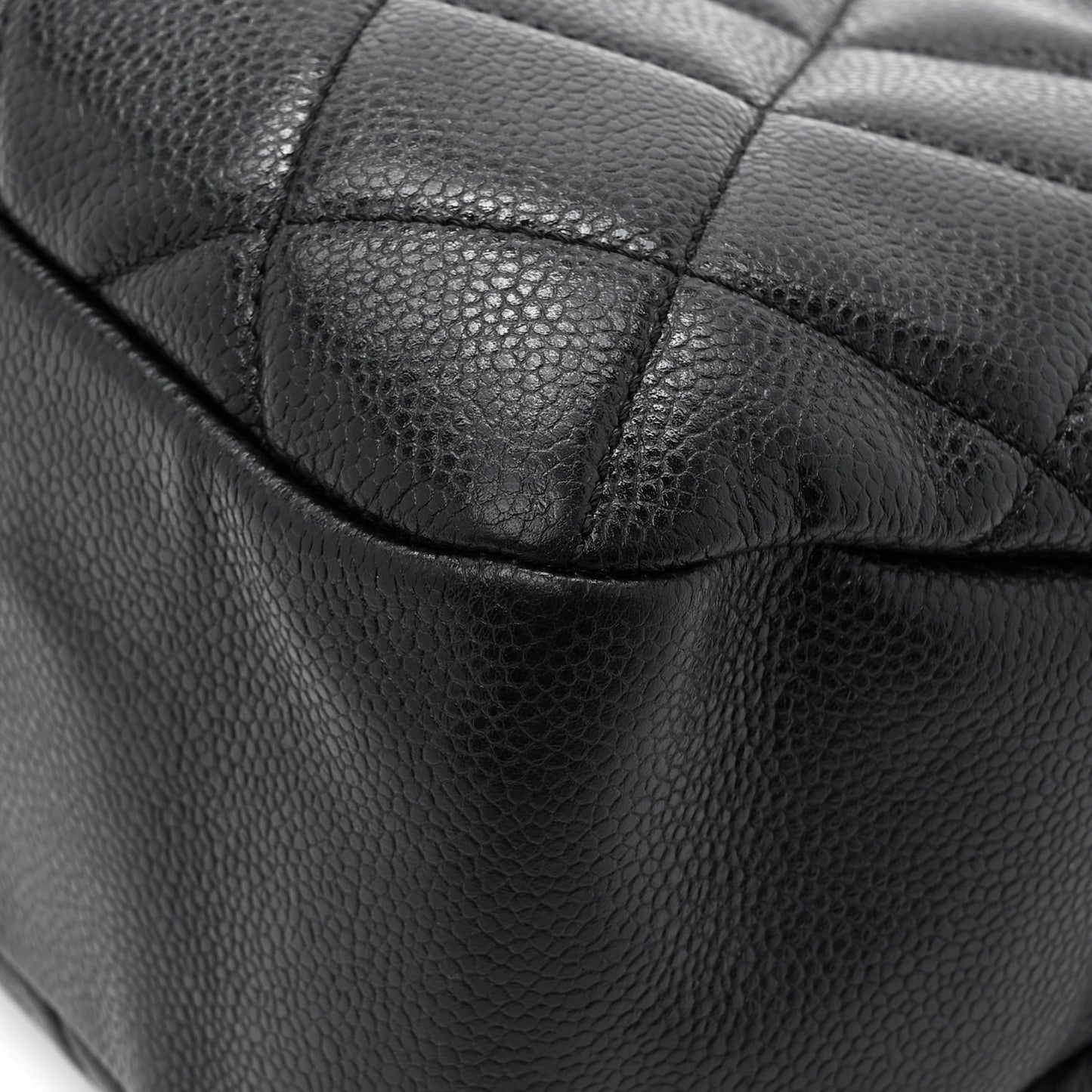 Caviar Quilted Timeless CC Soft Tote Black
