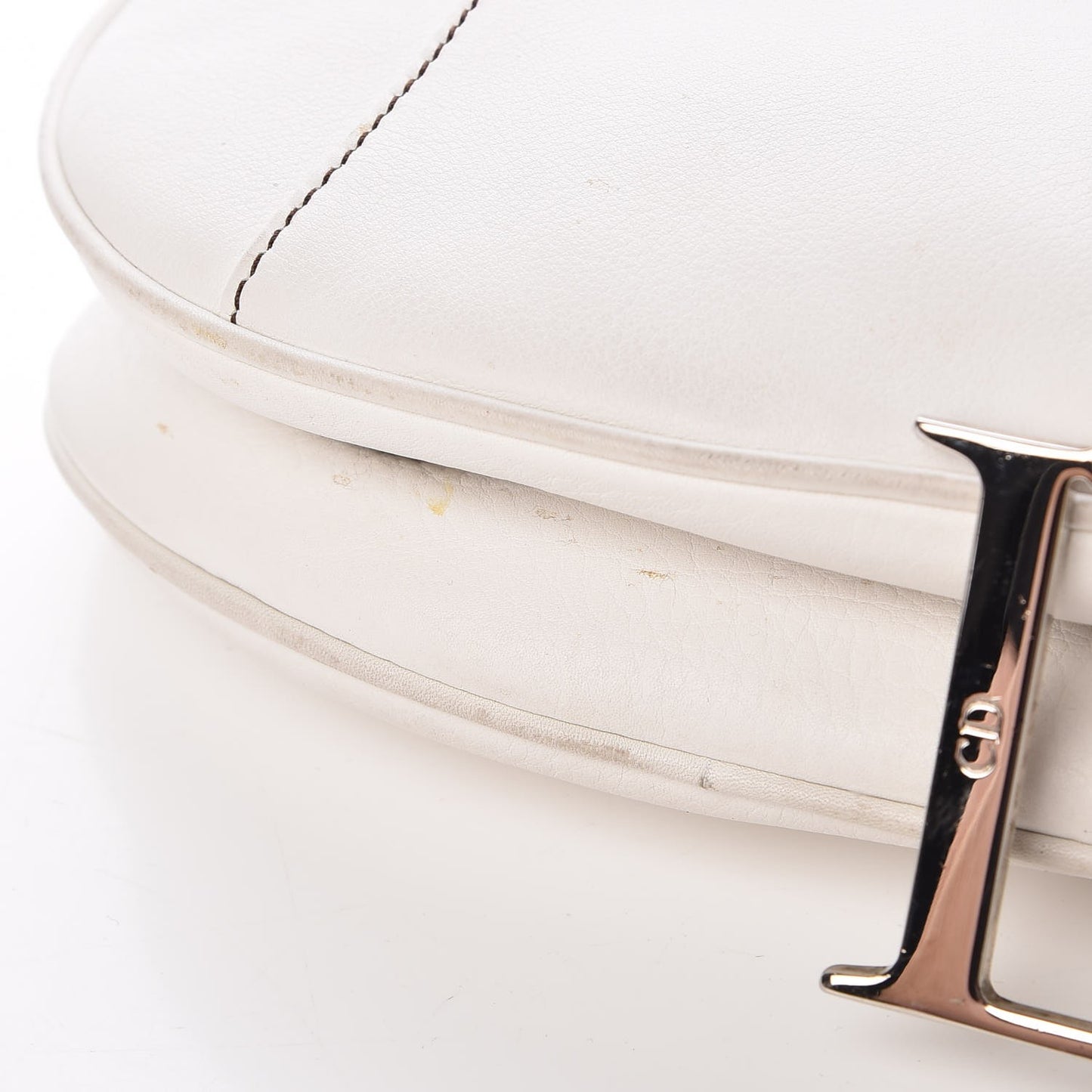 Calfskin Saddle Bag White