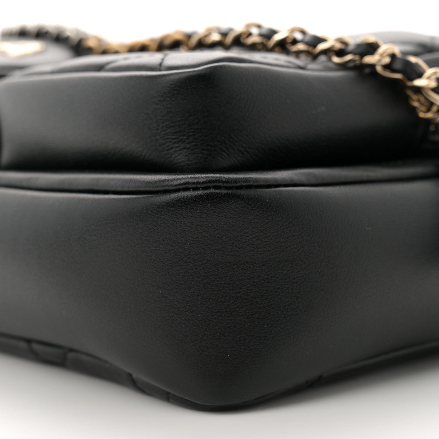 Chanel Calfskin Quilted Small Camera Case Black 10 of 11