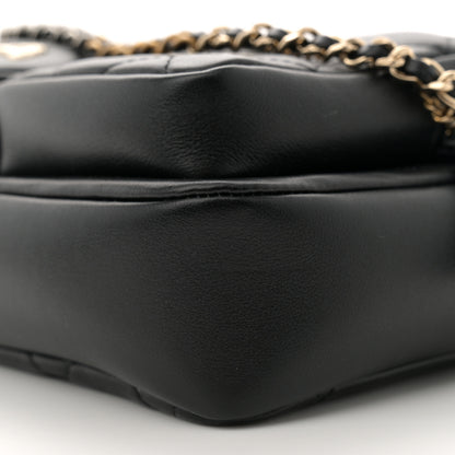 Chanel Calfskin Quilted Small Camera Case Black 10 of 11