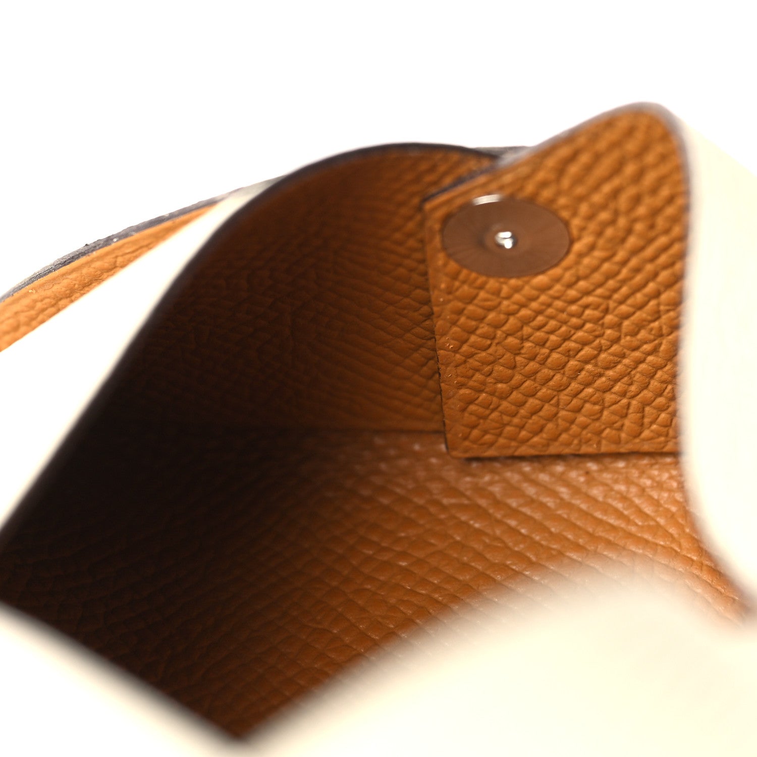 Hermes Epsom Calvi Card Case Craie Sesame 6 of 11