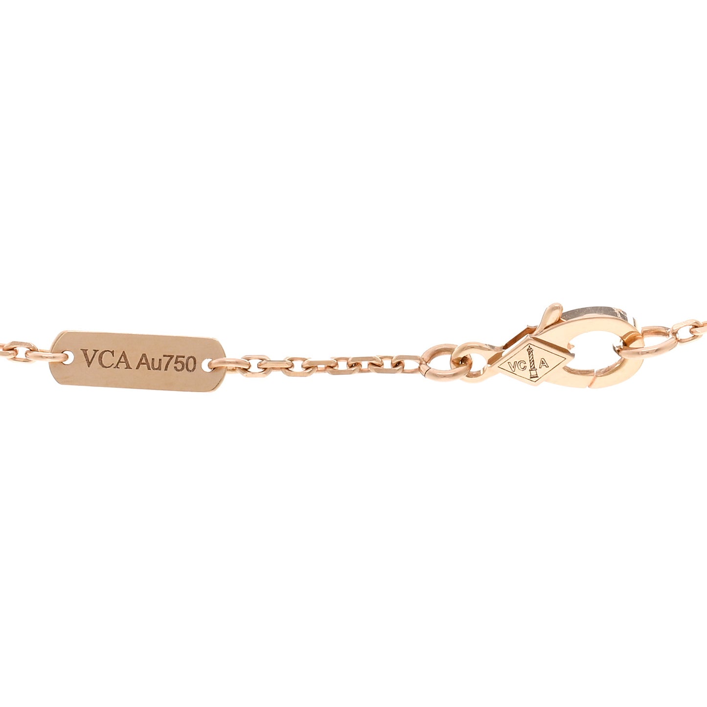 18K Rose Gold Carnelian Perlee Couleurs Pendant Necklace