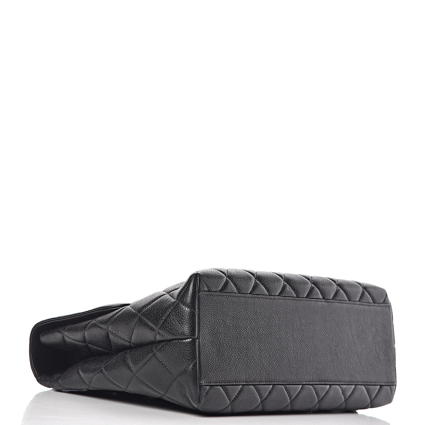Caviar Quilted Jumbo Kelly Flap Black