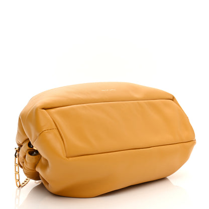 Mansur Gavriel Lambskin Mini Cloud Chain Clutch Ochre 4 of 10