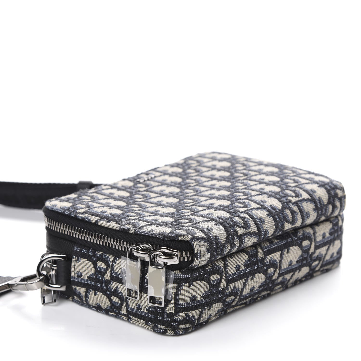 Christian Dior Oblique Pouch Navy Blue 5 of 13
