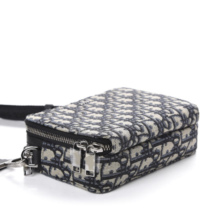 Christian Dior Oblique Pouch Navy Blue 5 of 13