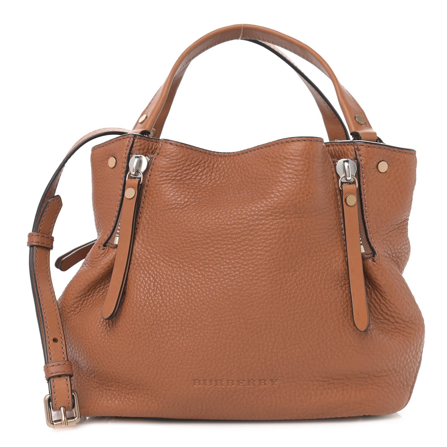 Brit Calfskin House Check Small Maidstone Saddle Brown