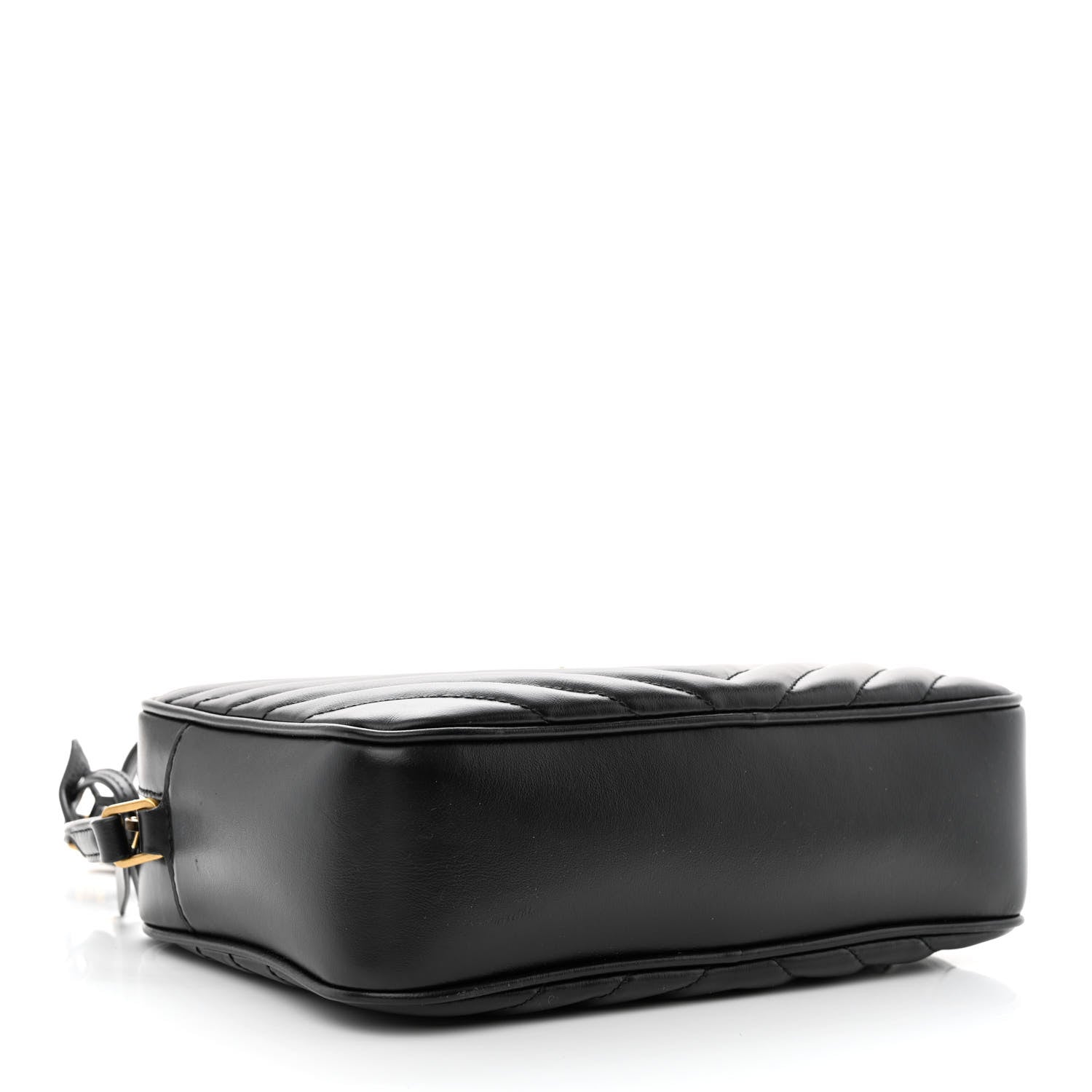 Saint Laurent Calfskin Matelasse Monogram Lou Camera Bag Black 4 of 13