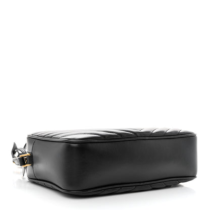 Saint Laurent Calfskin Matelasse Monogram Lou Camera Bag Black 4 of 13