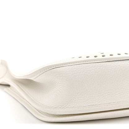 Hermes Taurillon Clemence Evelyne II PM White 9 of 13