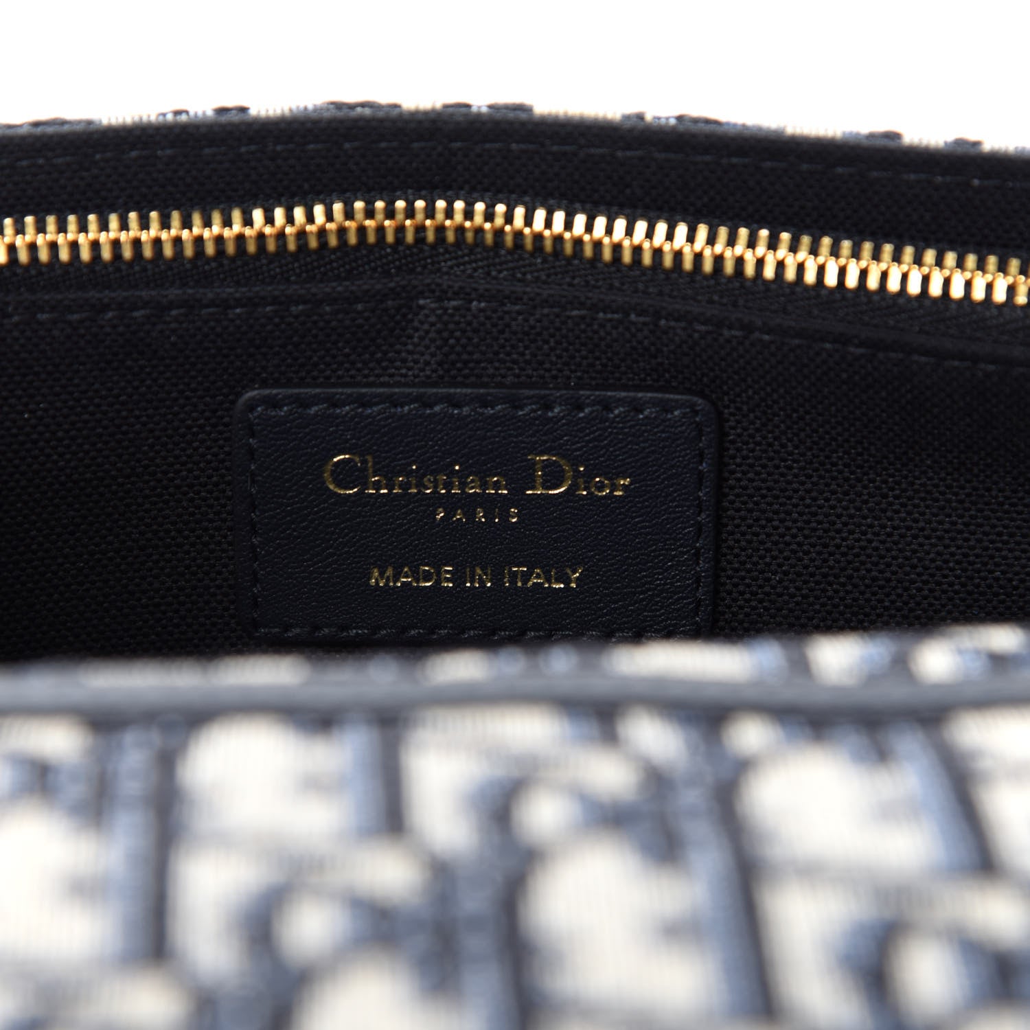 Christian Dior Oblique 30 Montaigne 2-In-1 Pouch Blue 9 of 10