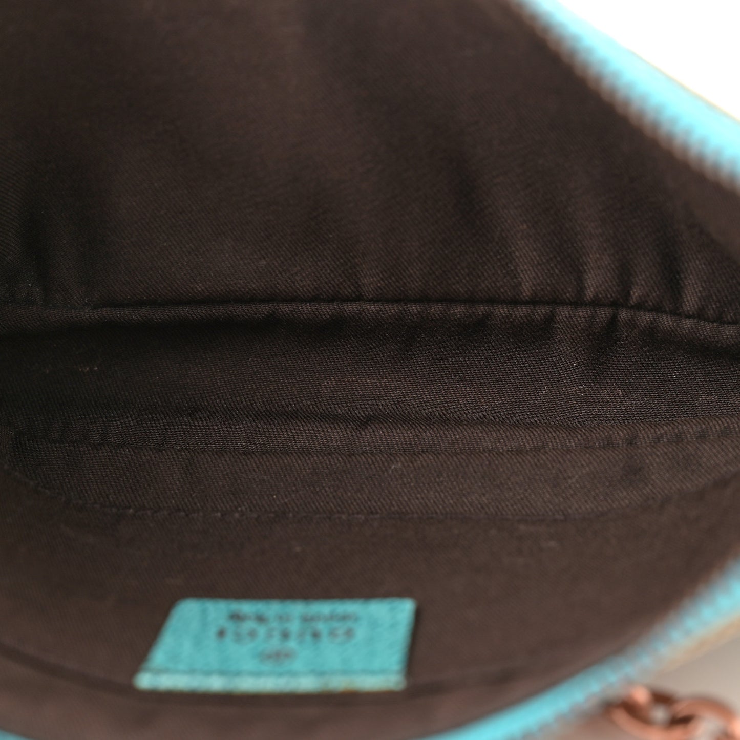 Monogram Horsebit Nail Chain Pochette Turquoise