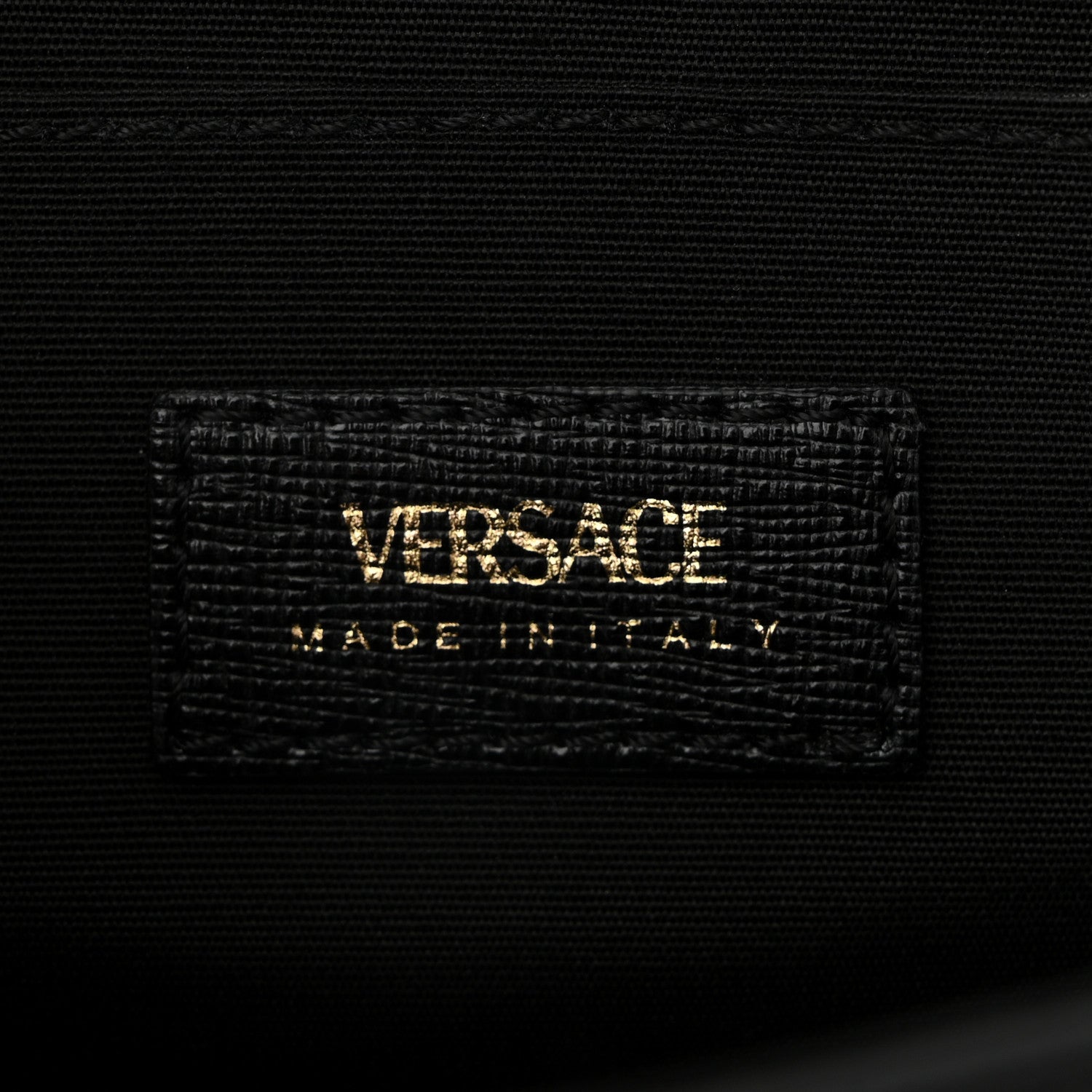 Versace Saffiano Virtus Small Shoulder Bag Black 6 of 10