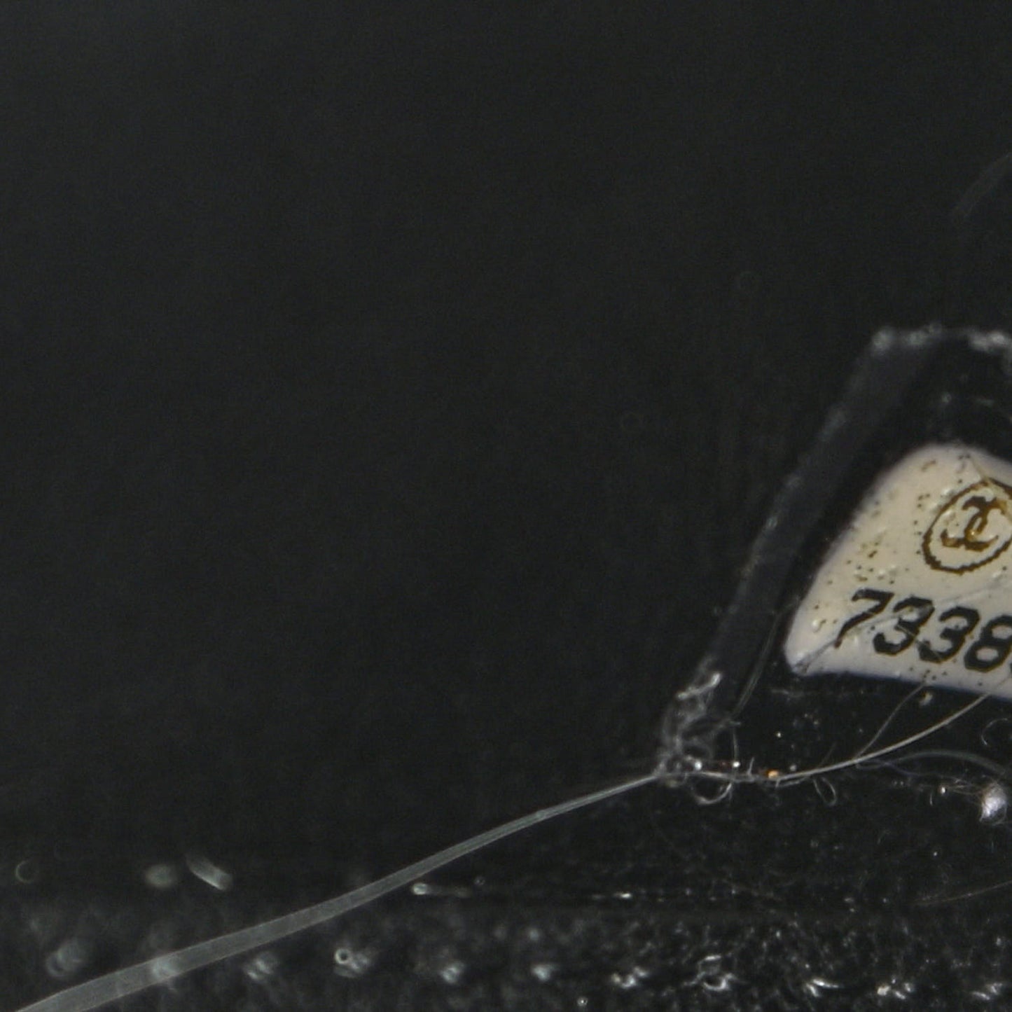 Patent Jersey Quilted Small Flap Ivory Black