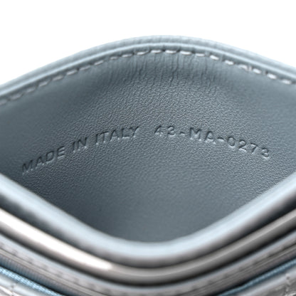 Christian Dior Supple Calfskin Cannage Caro Five-Slot Card Holder Cloud Blue 7 of 8