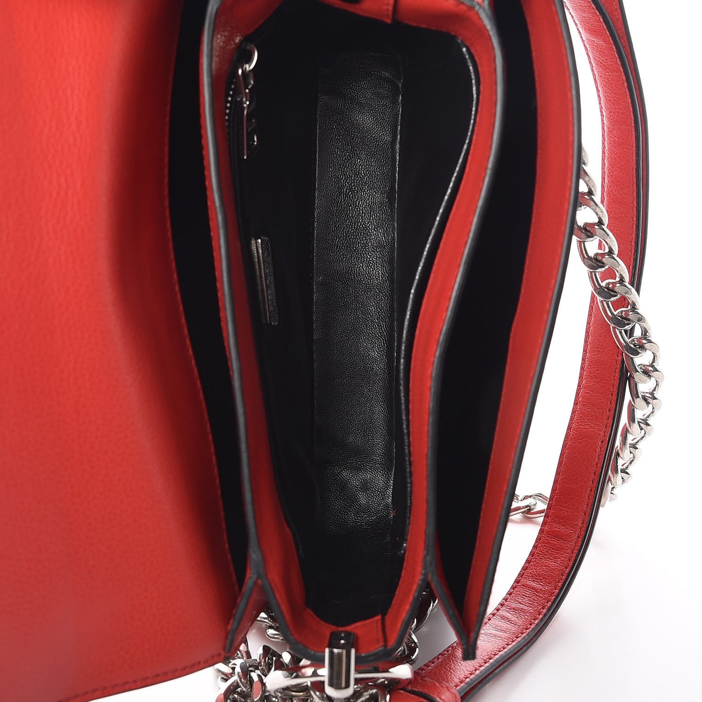 Glace Calfskin Arcade Crossbody Bag Lacca