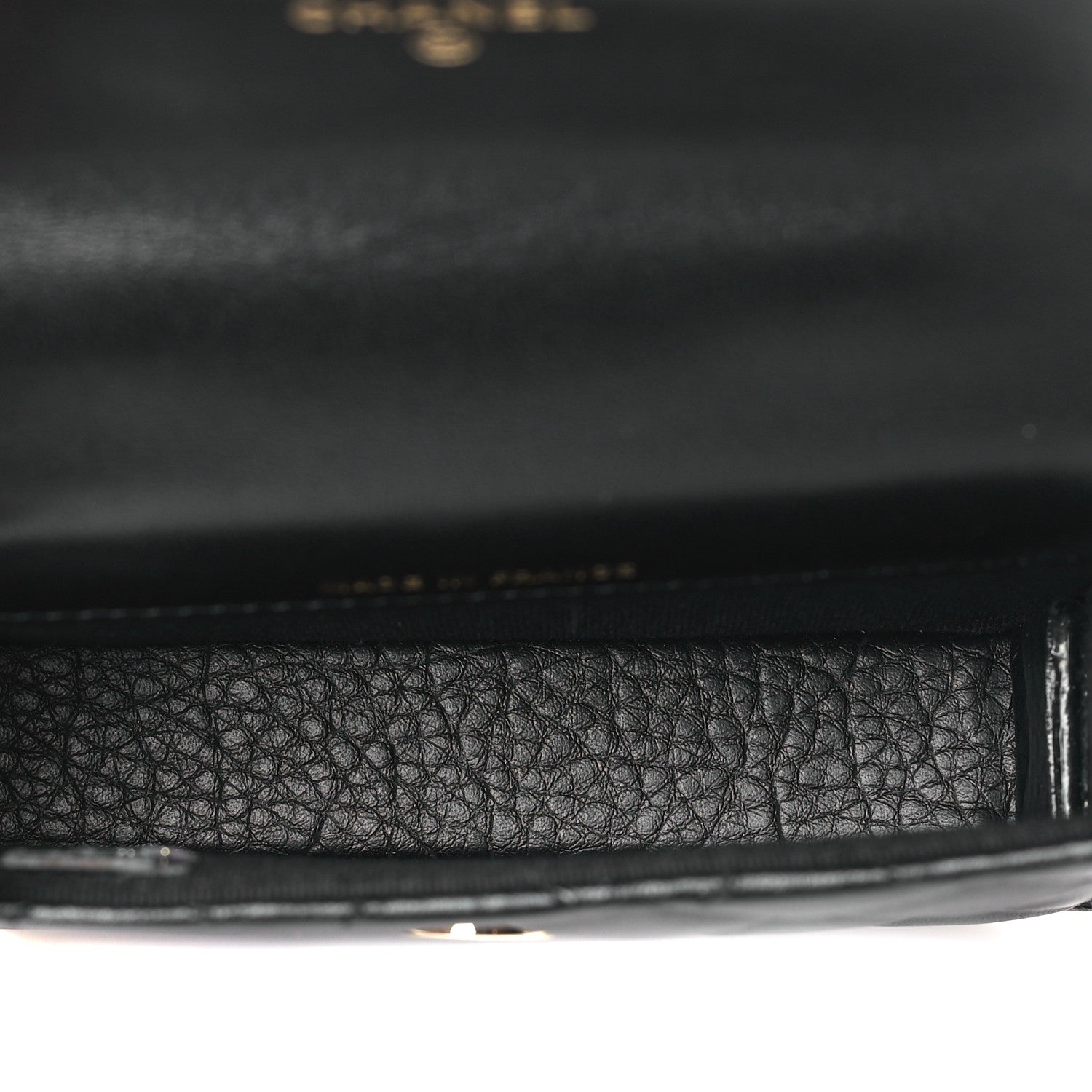 Chanel Lambskin Quilted Top Handle Flap Coin Purse With Chain Black 5 of 12