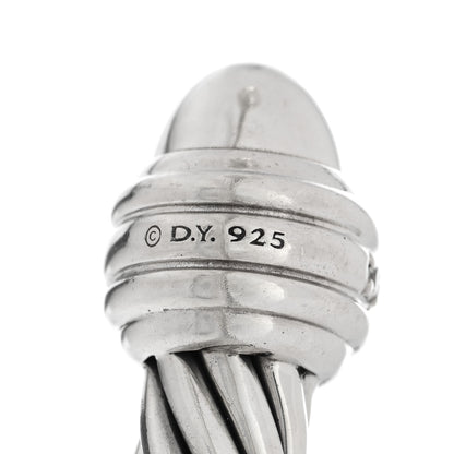 David Yurman Sterling Silver Diamond 7mm Cable Classics Bracelet 3 of 3