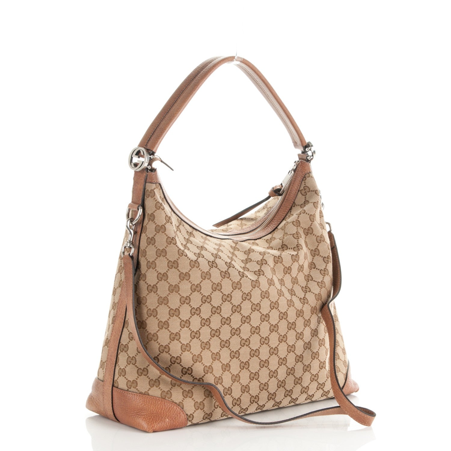 Gucci Monogram Old Libeccio Medium Miss GG Hobo Beige Ebony Light Brown 4 of 8